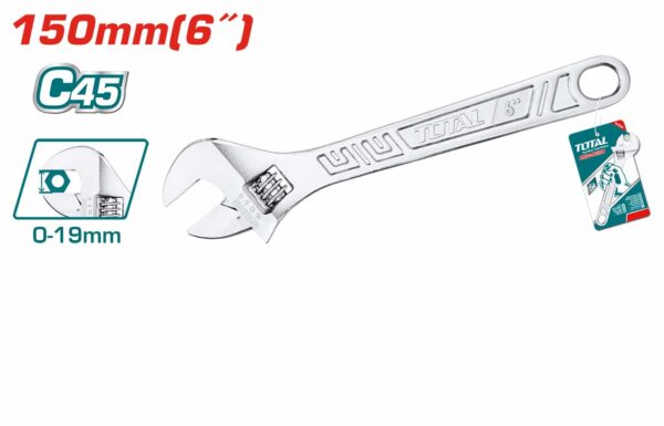 Adjustable Wrench 6inch Total THT101063