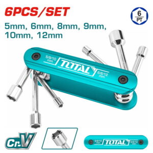 Folding Nut Driver Set 6 Pcs Total THFND061