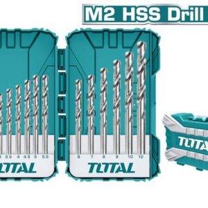 HSS M2 Drill Bits Set 15 Pcs Total TACSDL51502