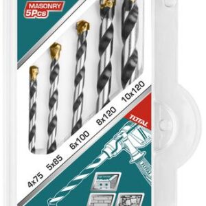 Masonry Drill Bits Set 5 PCS Total TACSD5055