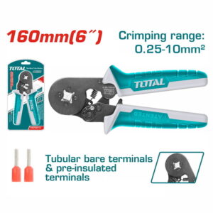 Ratchet crimping plier 160mm Total THCPG2510
