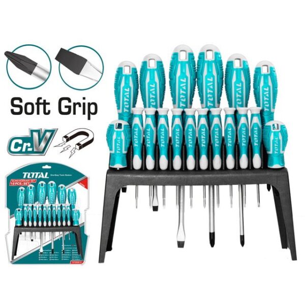 SCREWDRIVER SET 18 Pcs Total THT250618