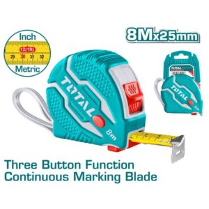 Steel Measuring Tape 8m x 25mm Total TMT126081