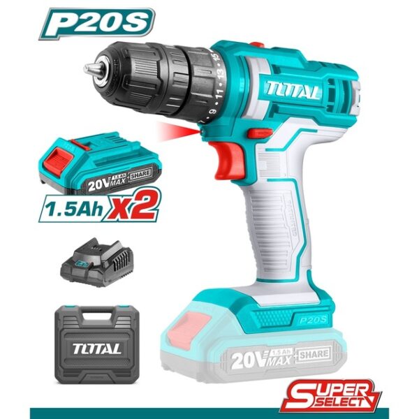 Lithium-ion Cordless drill 1.5Ah Total