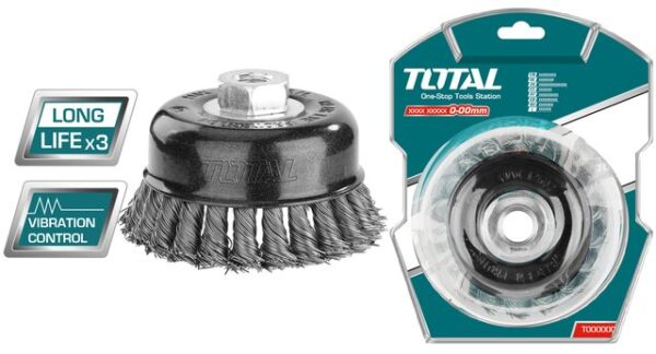Wire Cup Brush 75mm Total TAC32035