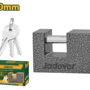 Rectangular type iron padlock Jadever JDPD7580