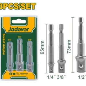 Socket Adaptor 3 Pcs Set Jadever JDSV4K01