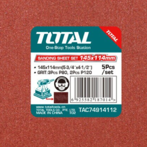 SANDING SHEET SET 5PCS TOTAL TAC74914112