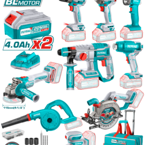 Total 9 Pcs cordless industrial combo kit Total TCKLI2098