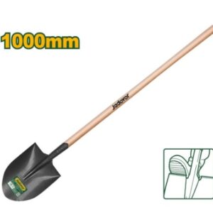 Steel shovel, 150Cm رفش مبروم مع عصا خشب طويل Jadever JDSE2327