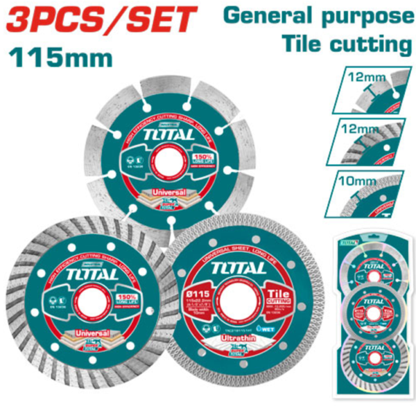Tools 3Pcs Diamond disc combo set Total TAC2136115