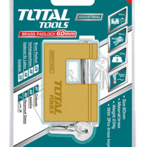 Brass Block Padlock 60mm Total TLK32603