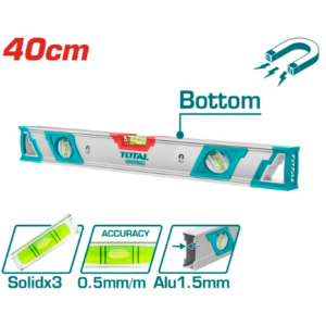 Spirit level with powerful magnets 40cm Total TMT24086M