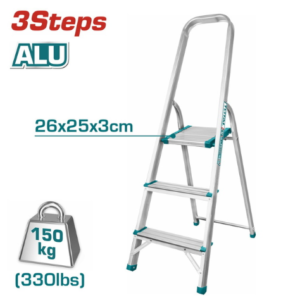 Aluminium Ladder 3 Steps Total THLAD06031