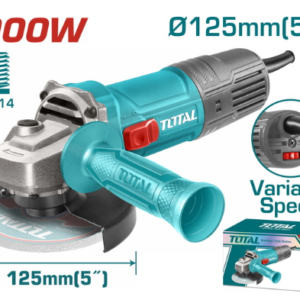 Angle Grinder 900W - 125mm With Adjustable Speed Total TG109125565